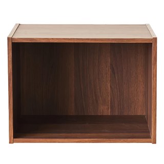 TZUMii 家居 E1一格空櫃 胡桃色, W41.5公分XD30公分XH30公分, 1個