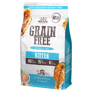 ABSOLUTE HOLISTIC 幼貓 貓糧, 雞肉+鮭魚, 4.54kg, 1袋