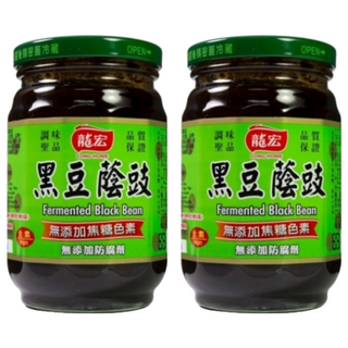 龍宏 黑豆蔭豉，無添加焦糖色素 無添加防腐劑, 400g, 2罐