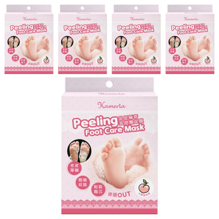 Kameria 足足稱奇去皮嫩足膜 足部護理 軟化角質 保濕滋養, 17ml, 2片, 5盒