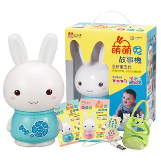 小牛津 萌萌兔故事機 附防摔衣 1組, 藍