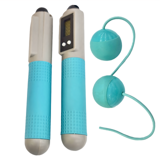 無繩跳繩 計數款 青色, 2入組, 1組