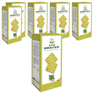 福義軒 玄米油蘇打綠醬餅乾，義大利原裝玄米油，羅勒綠醬，155g, 6盒