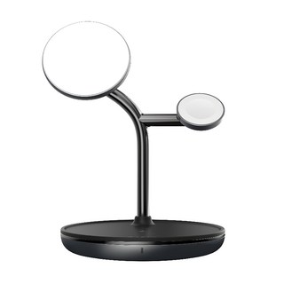亞果元素 OMNIA M3+ 三合一磁吸無線充電座 (附轉接頭組) - 手機、手錶、耳機一次搞定, 1個