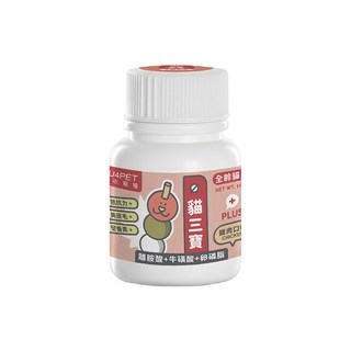 nu4PET 陪心寵糧 機能Plus 貓三寶 含卵磷脂 搭配台灣雞肉磨粉 適口性佳 六個月以上貓咪、流眼淚貓咪適用 100g/35g可選, 抵抗力+美皮毛+營養素+, 1罐