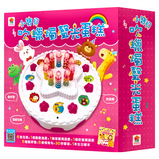双美生活文創 小寶貝吹蠟燭聲光蛋糕, 1盒, 混合顏色