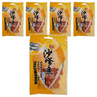 長松食品 沙嗲魚 台灣製造 鮮味獨享 風味特濃, 40g, 5包