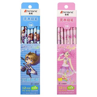 PENSING 彭勝 無木 鉛筆 Set 24支 Jumbo 2B鉛筆, 多色