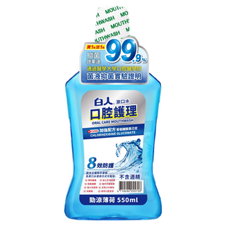 T.KI 白人 勁涼薄荷漱口水, 550ml 口腔護理, 6瓶