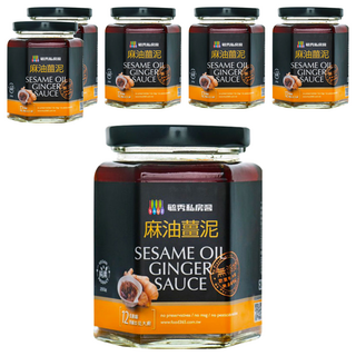 毓秀私房醬 麻油薑泥, 純素 無添加防腐劑 無添加味精色素, 250g, 6罐