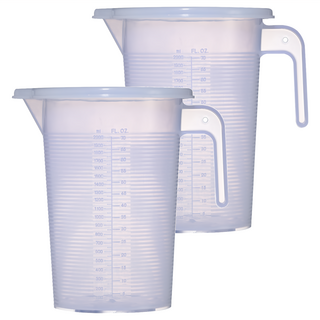 百貨King 塑膠量杯 2000cc 附蓋, 2個