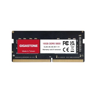 GIGASTONE 立達 DDR5 SODIMM 5600MHz 筆記型記憶體 16GB, 1個, RMGI-381577-1