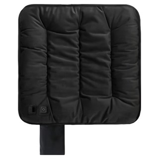 石墨烯5秒速熱三檔絨毛椅墊 黑色 TZ8, 55 x 55 x 6cm