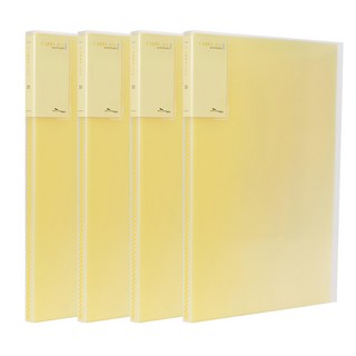 ECO Chungwoon 彩色內頁資料夾 A4 30頁 黃色, 4個