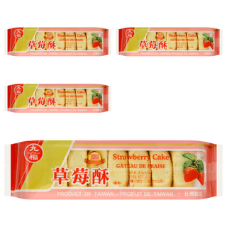 九福 草莓酥 227g 台灣製造, 4包