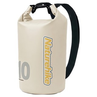 Naturehike 挪客 乾濕分離輕量防水背包15L，游泳、溯溪、海灘適用，防水耐磨，多色可選, 赫爾莎白 米色, 54 x 36.5 x 0.5cm
