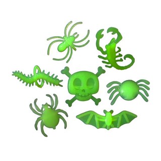 摩達客 COSPLAY派對裝扮萬聖商品造型玩具, 夜光蜘蛛 綠色, 1組