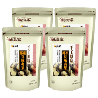 元氣家 手工原味椰棗夏威夷果, 豐富蛋白質與纖維質，健康美味, 每顆皆獨立包裝, 200g, 4包