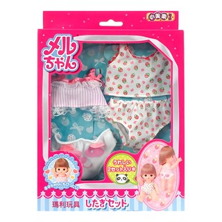 Mell Chan 小美樂 玩具 背心小內衣, 白色 + 粉紅色, 1盒