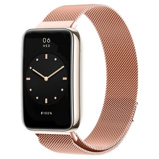 ANTIAN 米蘭尼斯金屬磁吸錶帶, 玫瑰金, 1個