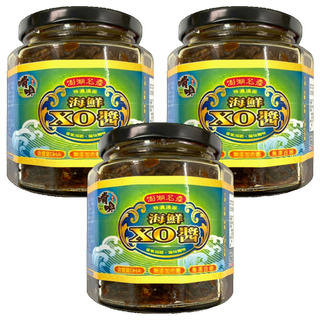 啃唄 海鮮干貝XO醬, 特選頂級, 350g, 3罐