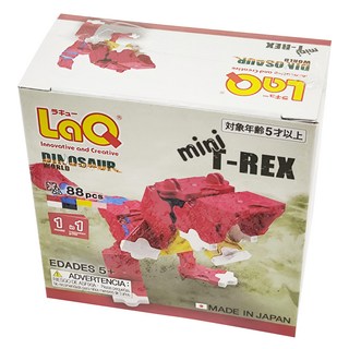 LaQ 意秋 Q版暴龍 88片積木玩具套裝, 1盒