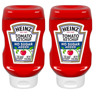 Heinz 亨氏 無加糖蕃茄醬, 減糖, 美國原裝進口, 369g, 2瓶