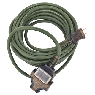 PowerSync群加 2P 1對3工業用動力延長線 TU3C5100, 10m, 軍綠色, 1個