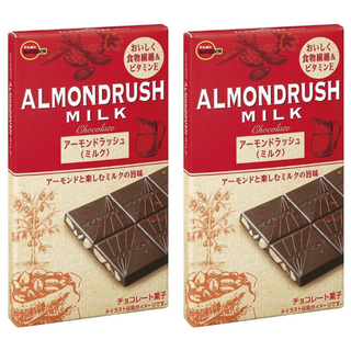 BOURBON 北日本 方塊杏仁牛奶巧克力, 60g, 2片