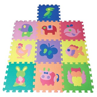 PMU 必美優 EVA舒柔墊 10片, 動物款 多色, 1組