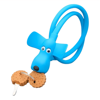 宇宙13號 可愛小狗單車鎖 藍色, 1個