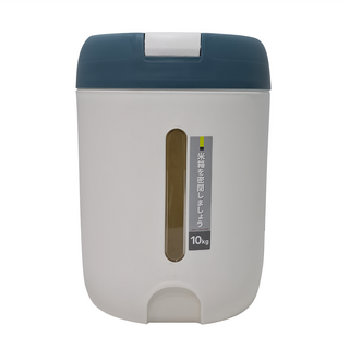 日式一鍵自動彈蓋儲米桶 10KG, 湖藍, 1個