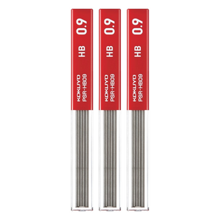 KOKUYO 六角自動鉛筆芯 日本製, 0.9mm, 3盒