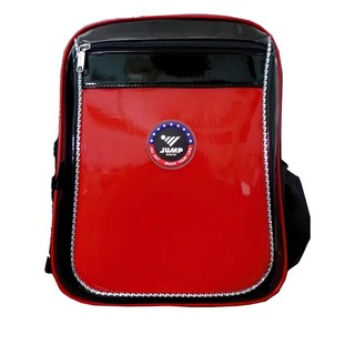 JUMP 將門 元氣護脊後背書包, 3D立體加厚背墊, 多功能收納, 38 x 28 x 15cm, 紅色