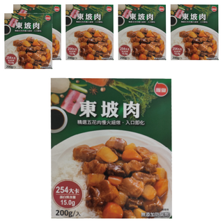 聯夏調理包東坡肉A309，精選五花肉慢火細燉，入口即化，200g*6盒