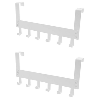 TRENY 美式門後掛勾架, 白色, 2個