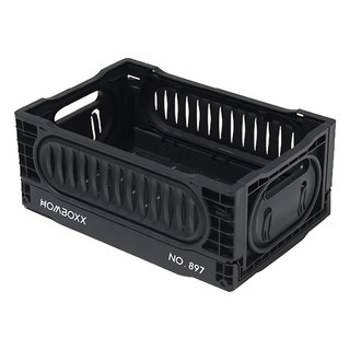 HOMBOXX 瓦特工業風收納盒 6L-小款, 炭黑色, 1個