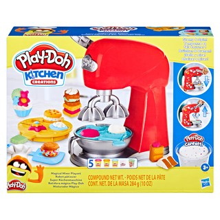 Hasbro 孩之寶 Play-Doh 培樂多 廚房系列神奇轉轉蛋糕遊戲組, 混和顏色, 1盒, 284g