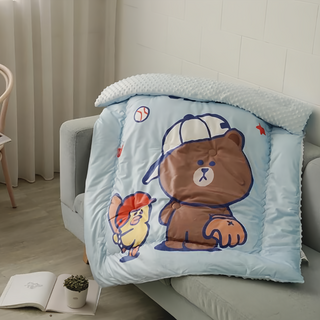 BUHO 布歐 LINE FRIENDS 泡泡暖絨被 超柔舒柔被, 棒球俱樂部