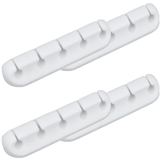 comet 充電線收納固定器 5格, 4個, 白色