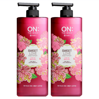 ON THE BODY 香水沐浴精 甜蜜愛戀 茉莉花香加白桃果香 持久延香 長效保濕, 900g, 2瓶