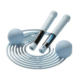 MICHAEL FITNESS 麥克健身 兩用跳繩 膠球 + 長繩 雲霧藍, 150 x 120 x 50, 1個