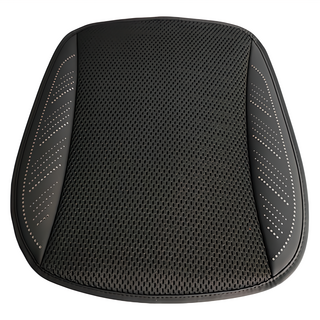 西格傢飾 USB涼夏5大渦輪風扇涼爽冰絲網布汽車坐墊, 神祕黑色, 1個