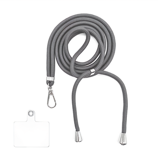 葉子小舖 手機吊繩掛片 細款 灰色 5mm, 5個
