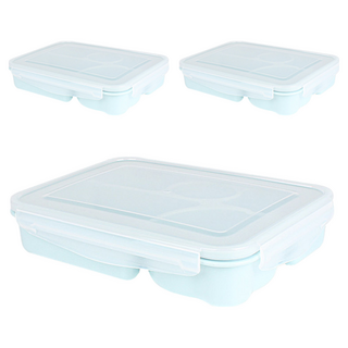 Nanudam PP密封便當盒 25x18x5公分, 3個
