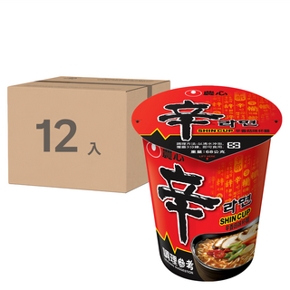 NONGSHIM 農心 辛香菇味杯麵68g - 方便快捷 香菇風味濃郁, 12入