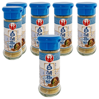 珍鶴 白胡椒粉 30g, 適用於酸辣湯等湯類或肉品醃漬, 6瓶