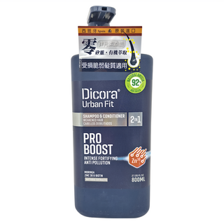 Dicora Urban Fit 鋅元素強健洗髮乳, 800ml, 1瓶
