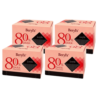 Beryl's 80%可可含量黑巧克力 60G, 4盒