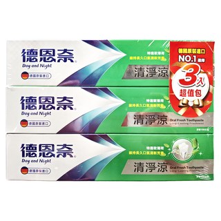 Day and Night 德恩奈 清淨涼牙膏3入超值組, 468g, 1組